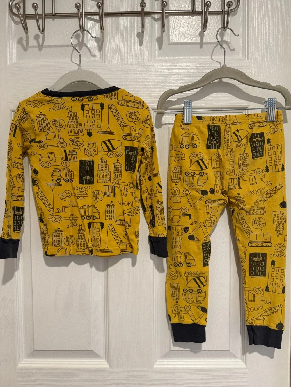 Carter's 4T Long Sleev Pajama Bundle Boys Dinosaur Construction Sleepwear 4 Sets